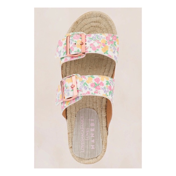 LoveShackFancy x Manebi Floral Slide Sandals - Picture 7 of 12